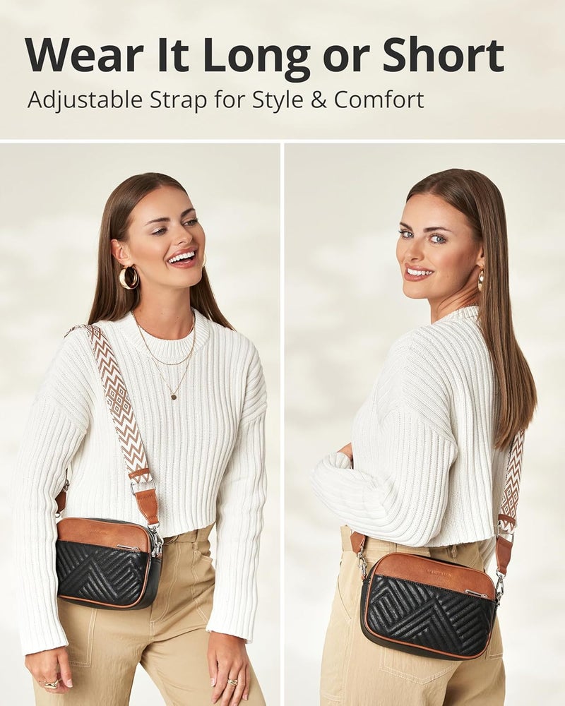 Vantamo Crossbody Bags For Women with Anti-Pickpocket Clip, Premium Purses for Women, Adjustable Strap Handbags & Gift Box - Image 4